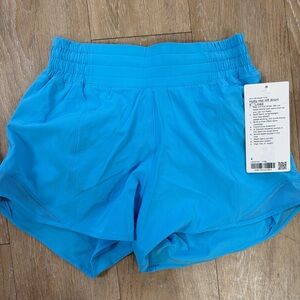 lululemon Bright Blue Hotty Hot shorts